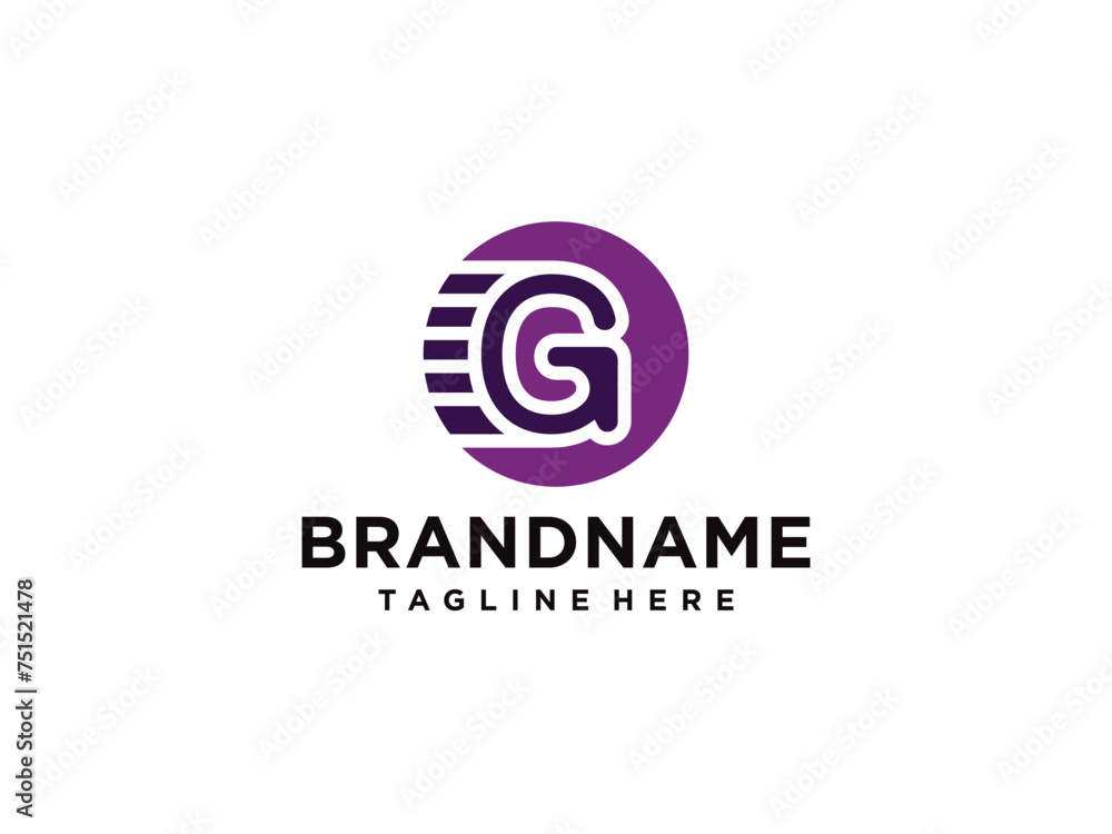 Letter G Modern Shape Logo Design Template Element