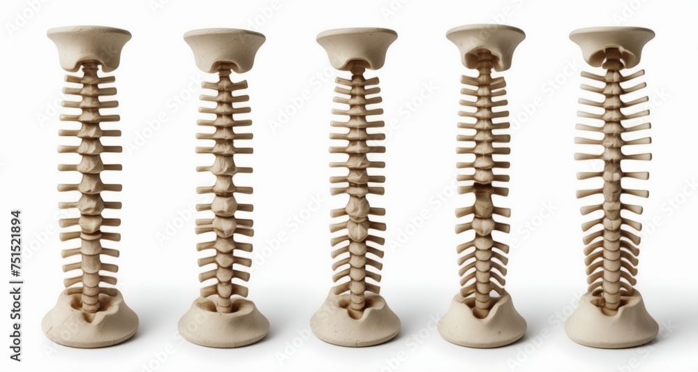 Six vertebrae sculptures, perfect for anatomy study or decoration Six vertebrae sculptures, perfect for anatomy study or decoration