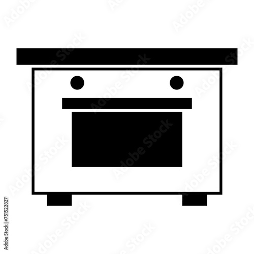 white kitchen stove