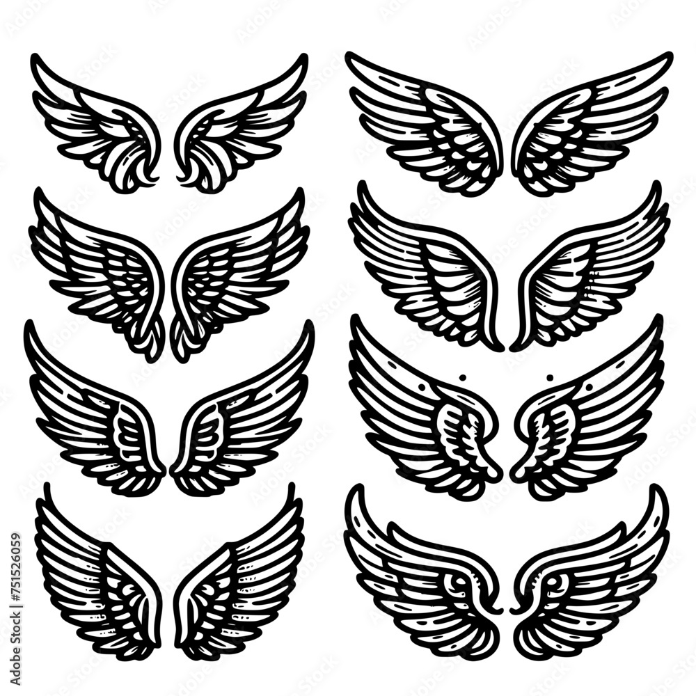 set of wings set of wings