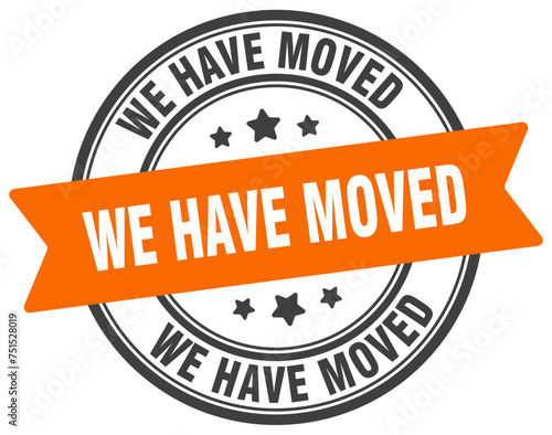 we have moved stamp. we have moved label on transparent background. round sign