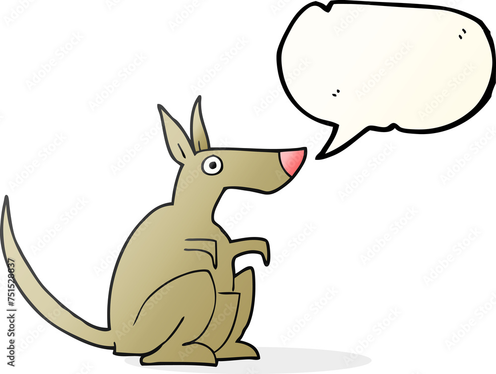 speech bubble cartoon kangaroo speech bubble cartoon kangaroo