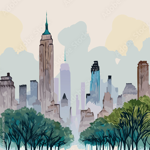 New York Central Park landscape