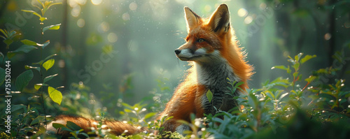 Innocent fox amidst the wild a twist on cunning nature