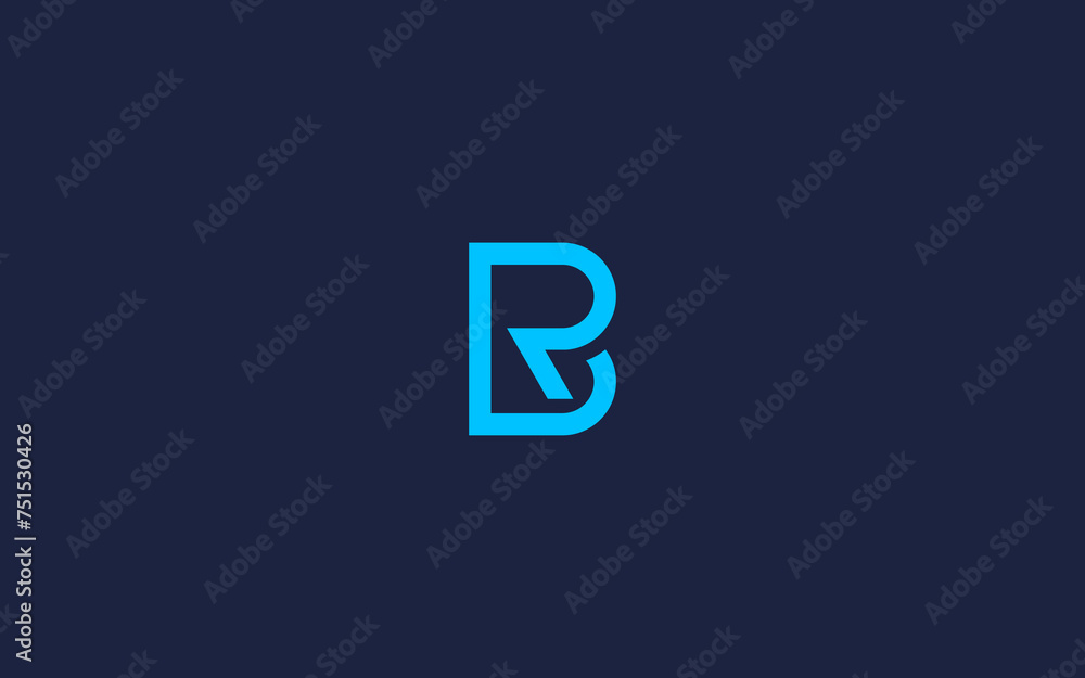 letter br logo icon design vector design template inspiration - obrazy, fototapety, plakaty 