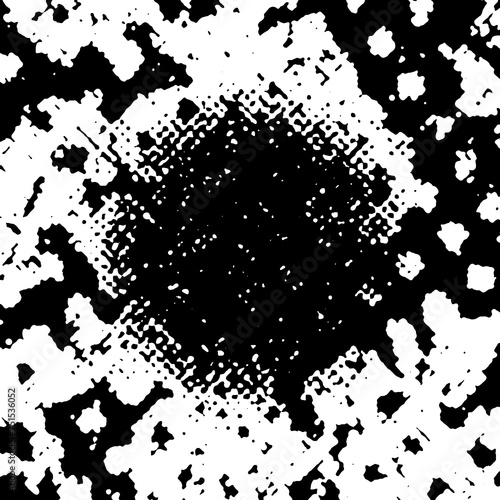 Wallpaper Mural An abstract black and white halftone grunge texture background image. Torontodigital.ca