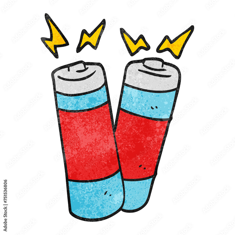textured cartoon batteries textured cartoon batteries