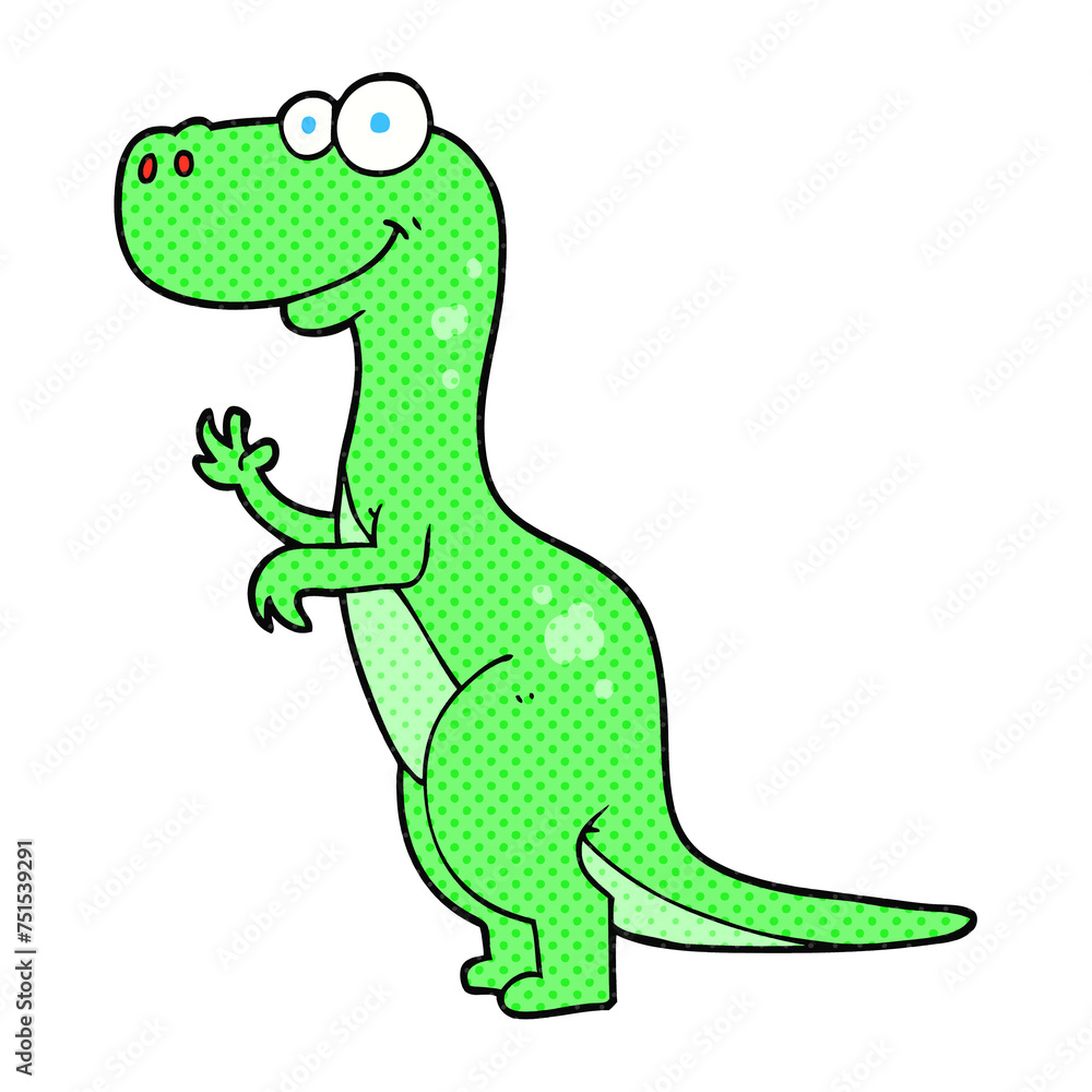 Obraz premium cartoon dinosaur