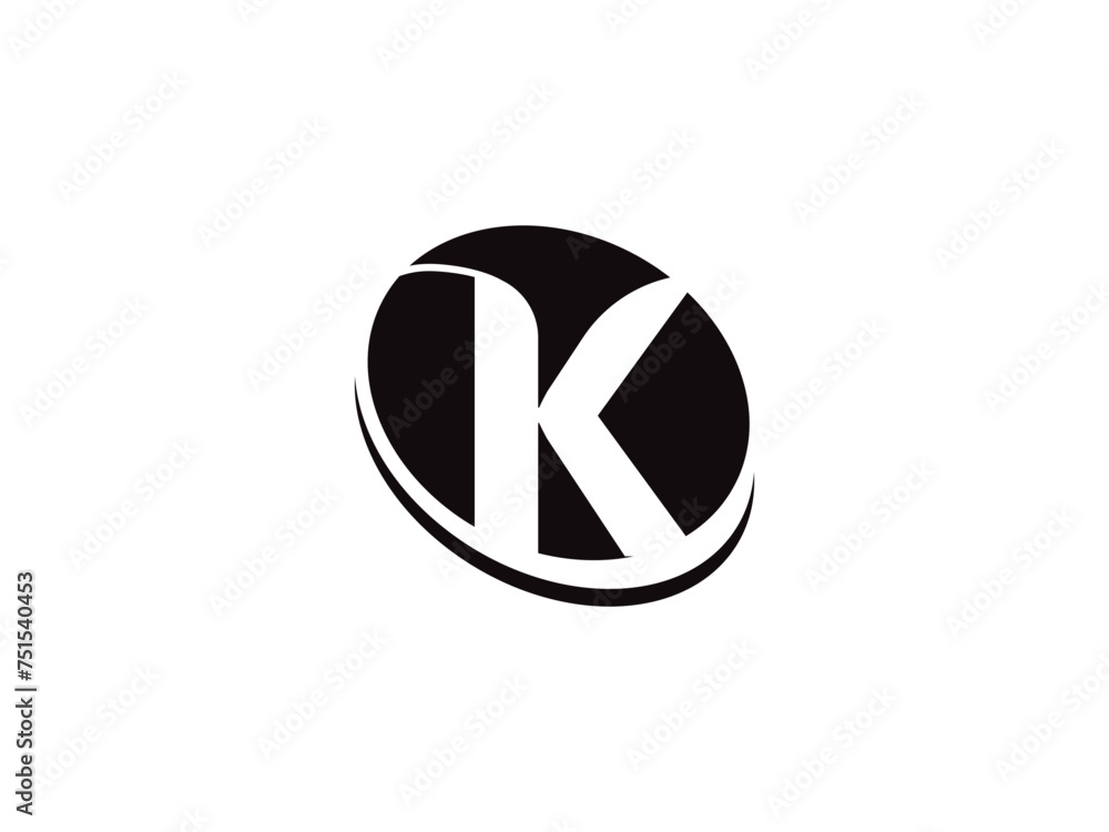 Letter K logo icon design template elements