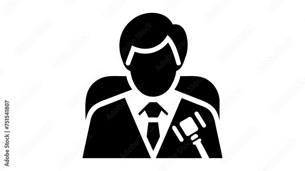 judge icon. vector illustration on white background judge icon. vector illustration on white background