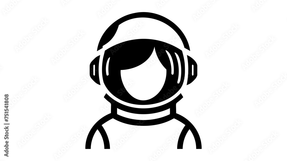 Astronaut Icon. vector illustration on white background