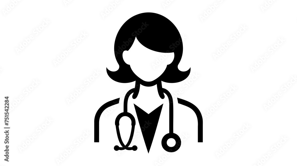 doctor icon. vector illustration on white background doctor icon. vector illustration on white background