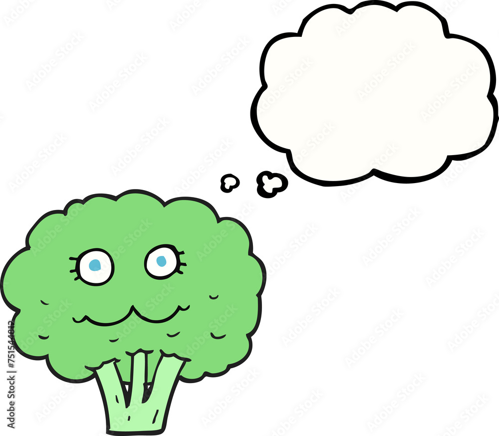 thought bubble cartoon broccoli thought bubble cartoon broccoli