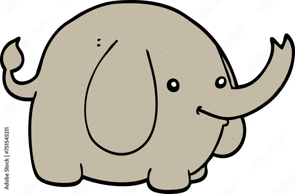 Fototapeta premium cartoon elephant