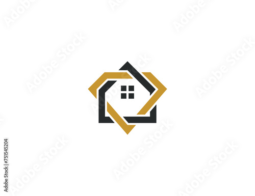 Diamond Home Logo Concept icon sign symbol Element Design. Jewelry, Gem, Realtor, Jewellery, Mortgage, House, Real Estate Logotype. Vector illustration template