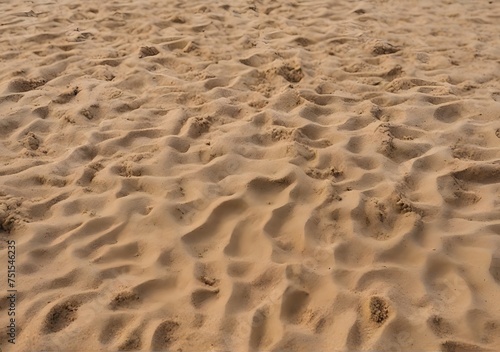 texture of yellow sand on the beach