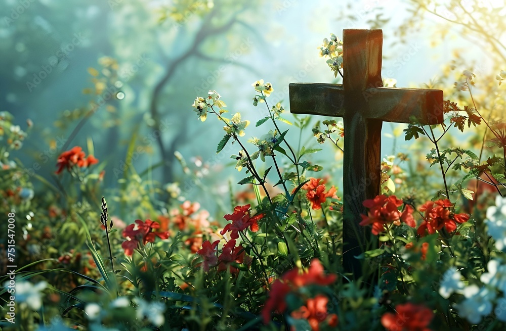 Cross Standing in a Field of Daisies
Cross Standing in a Field of Daisies