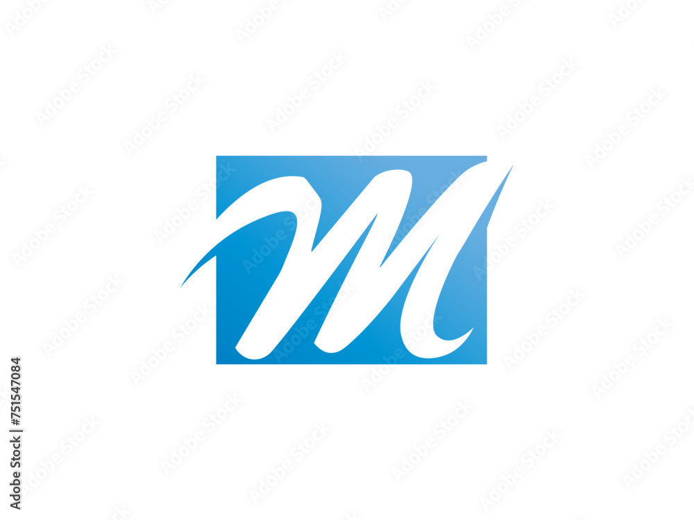 Obraz premium Letter M logo icon design template elements