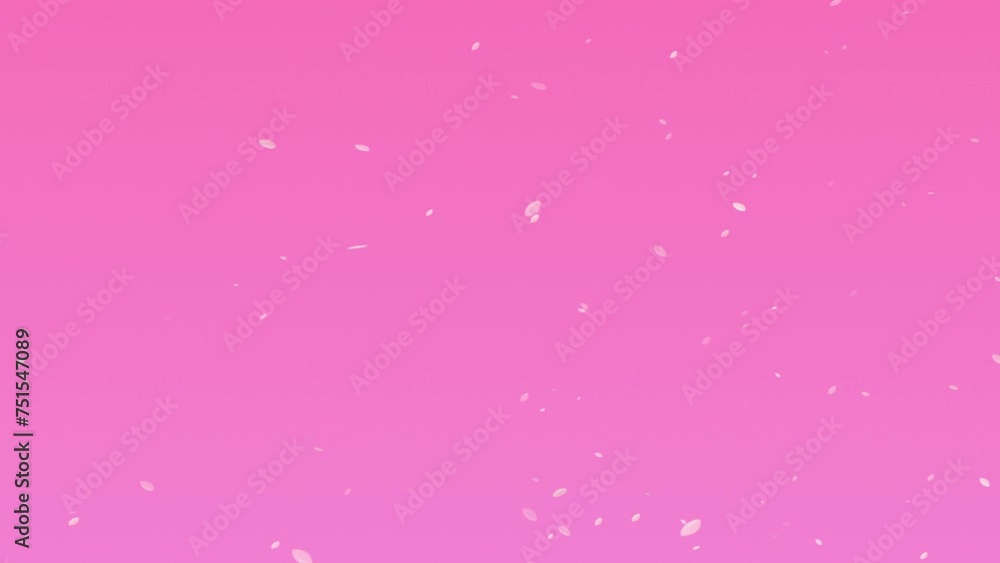 桜の花びらのアニメーション動画素材 桜の花びらのアニメーション動画素材