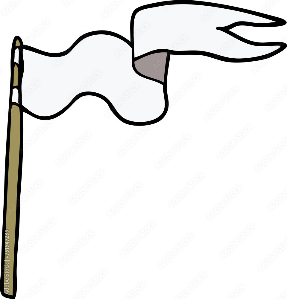 Fototapeta premium cartoon doodle flag