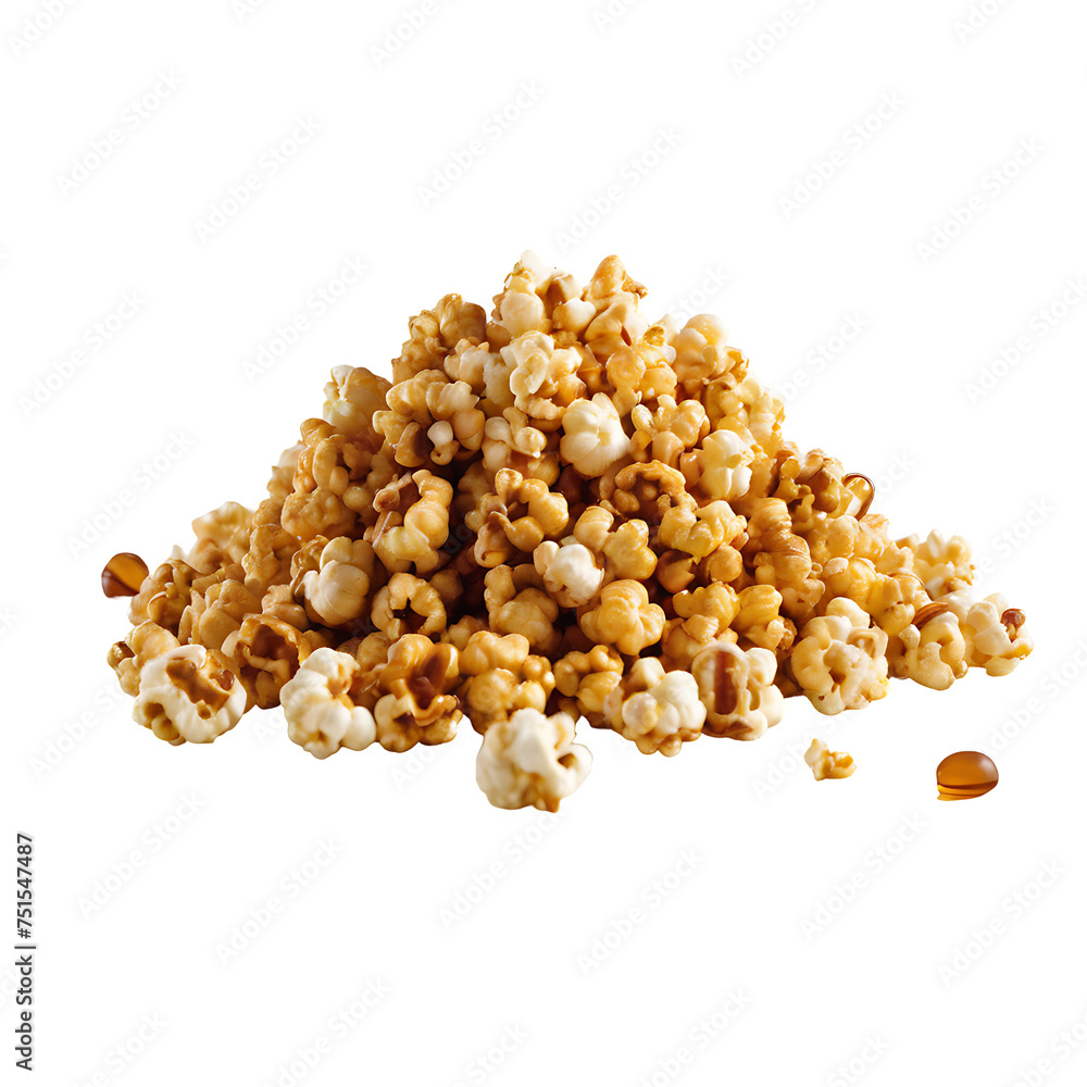 Caramel Popcorn image isolated on a transparent background PNG photo Caramel Popcorn image isolated on a transparent background PNG photo
