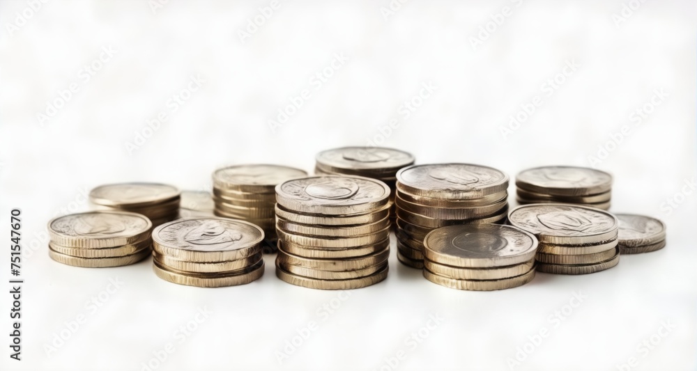 A pile of gold coins, symbolizing wealth and prosperity A pile of gold coins, symbolizing wealth and prosperity