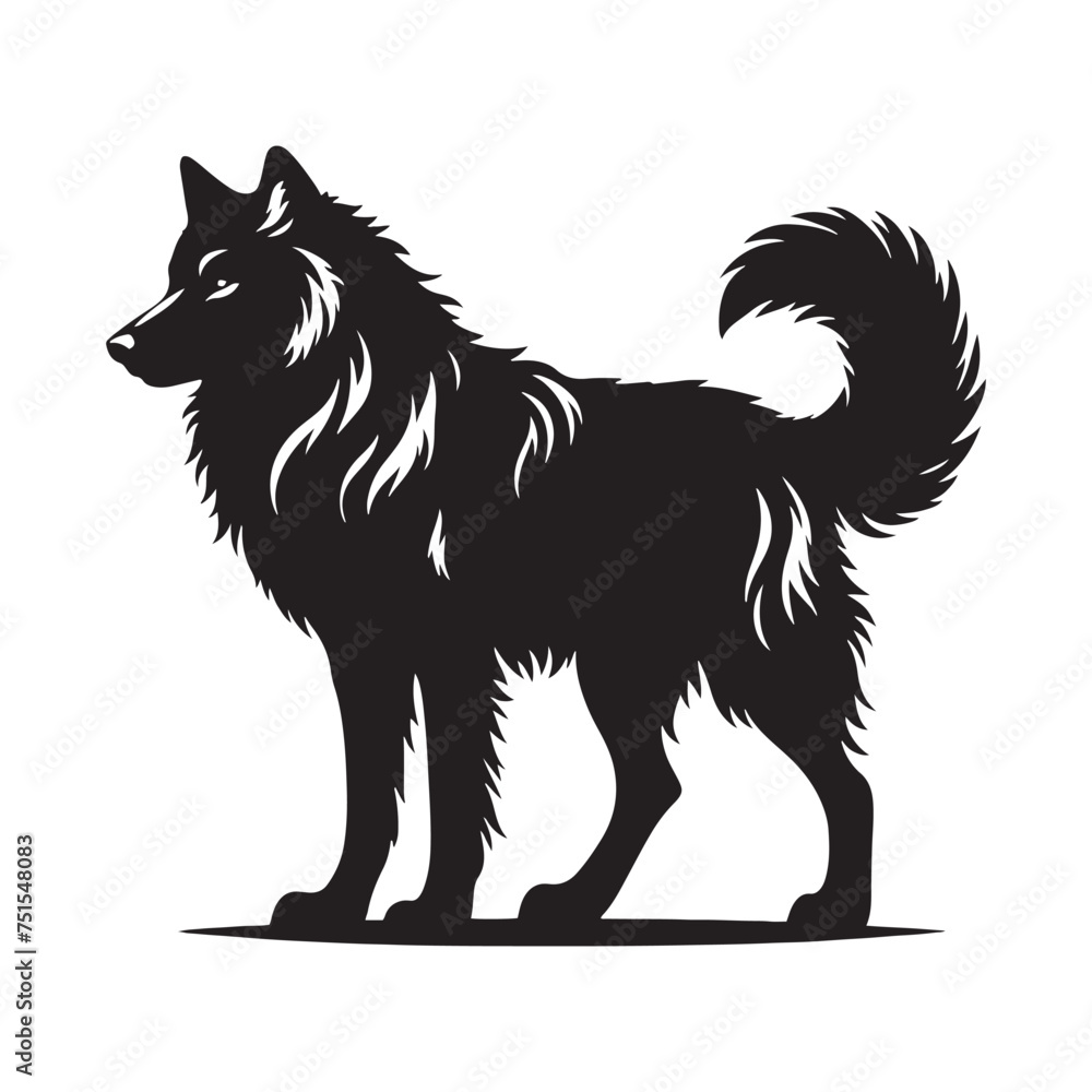 Wild Majesty: Vector Wolf Silhouette - Capturing the Noble Spirit of Nature's Fierce Guardian in Elegant Form. Wolf Illustration. Wild Majesty: Vector Wolf Silhouette - Capturing the Noble Spirit of Nature's Fierce Guardian in Elegant Form. Wolf Illustration.