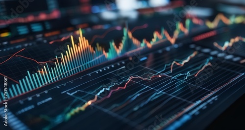  Analyzing financial data on a digital dashboard