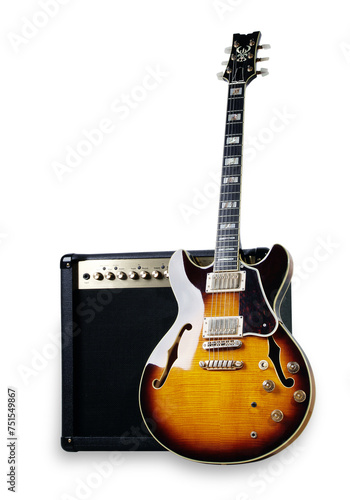 Tapety artystyczne electric guitar and amplifier