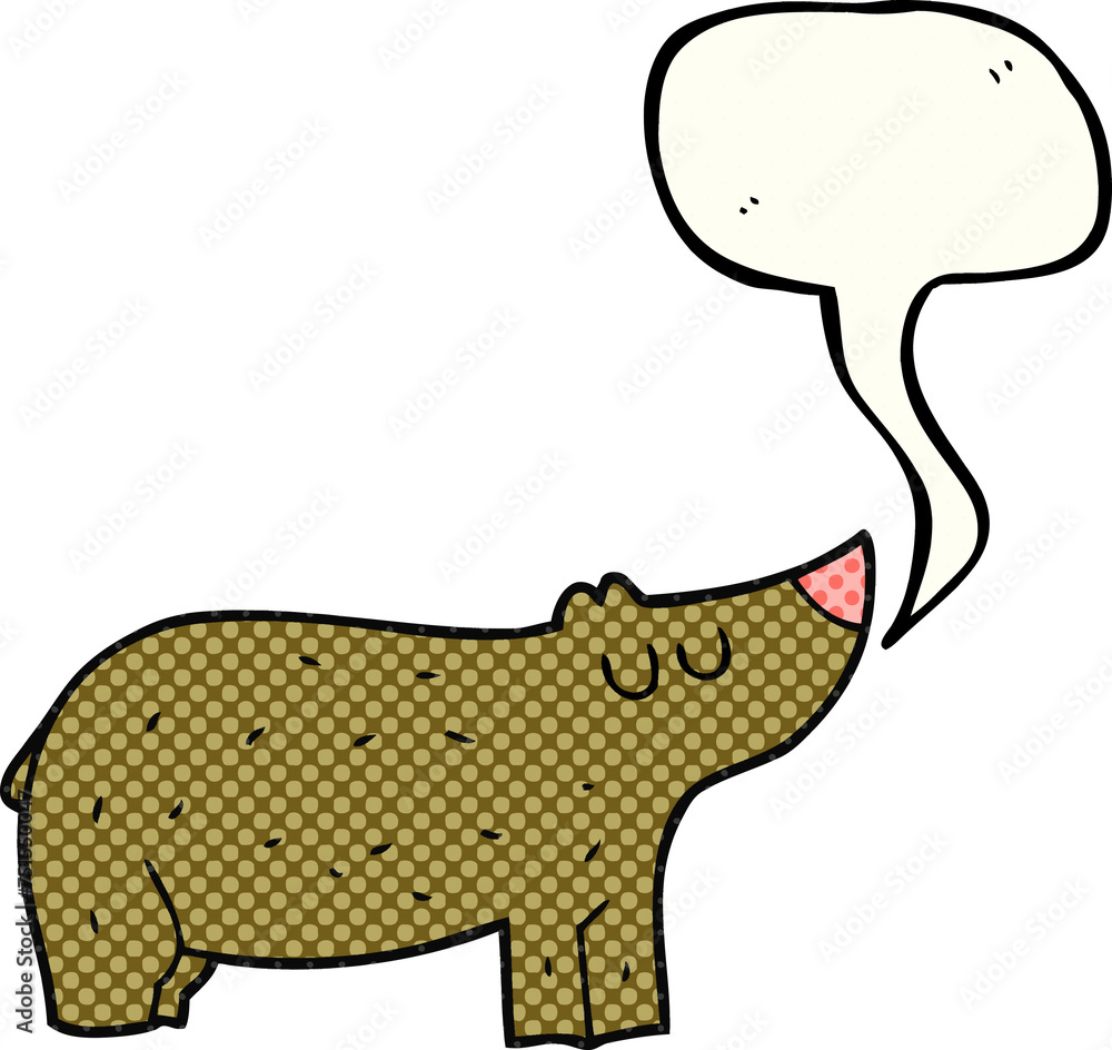 comic book speech bubble cartoon bear comic book speech bubble cartoon bear