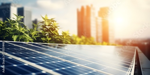 Solar Panels: Harnessing Renewable Energy on Building Facades. Concept Renewable Energy, Solar Panels, Building Facades, Green Technology, Sustainable Architecture #751551448