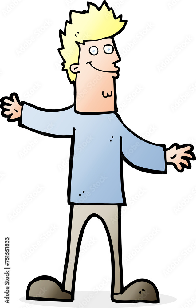 cartoon happy man cartoon happy man