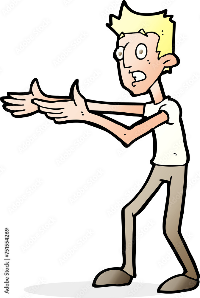 cartoon man desperately explaining cartoon man desperately explaining