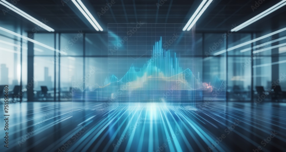 Future Tech - Data Visualization in a Modern Office Future Tech - Data Visualization in a Modern Office