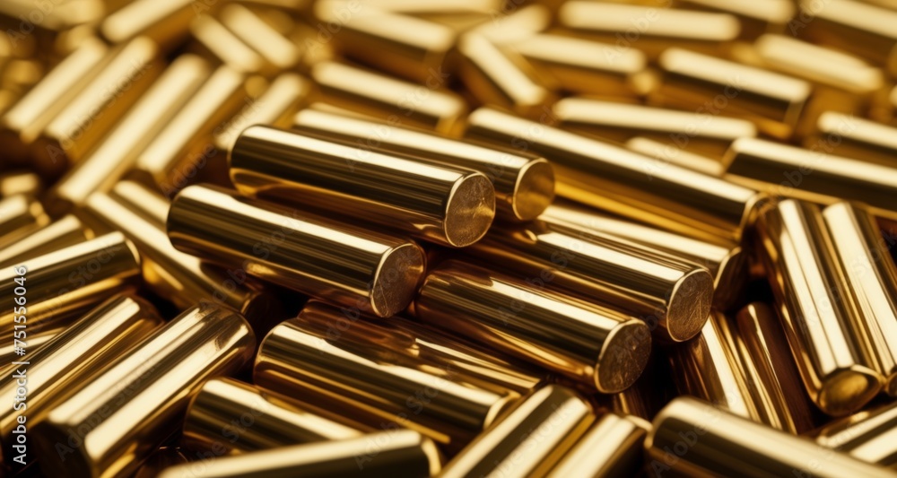 Shiny gold coins, a symbol of wealth and prosperity Shiny gold coins, a symbol of wealth and prosperity