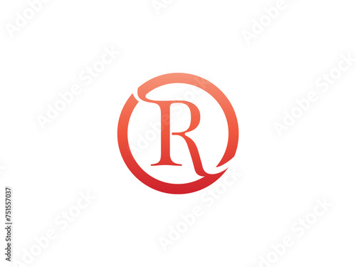 Letter R logo icon design template elements