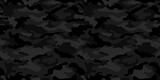 Trendy camouflage military pattern. Dark camouflage pattern for clothing design.
