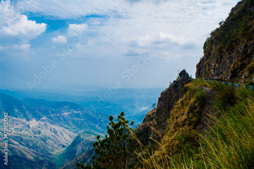 Beautiful Green Mountains and valleys of Lansdowne in the district of Garhwal, Uttarakhand. Lansdown Beautiful Hills. The beauty of nature on the hills of Uttrakhand.