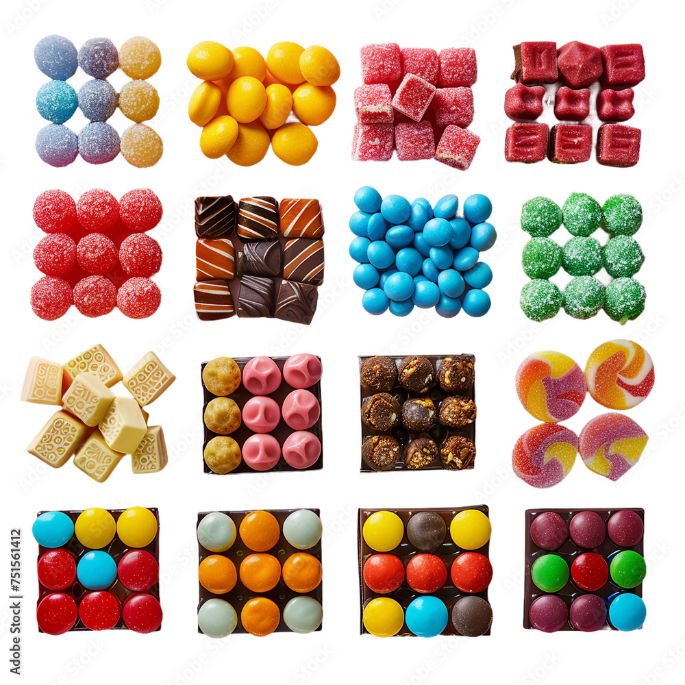 Vibrant Candy Delights on transparent background: A Sugary Collection for Happiness and Tempting Treats - Perfect for Any Occasion Vibrant Candy Delights on transparent background: A Sugary Collection for Happiness and Tempting Treats - Perfect for Any Occasion