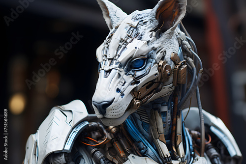 Kangaro with a cyborg body © Dicky