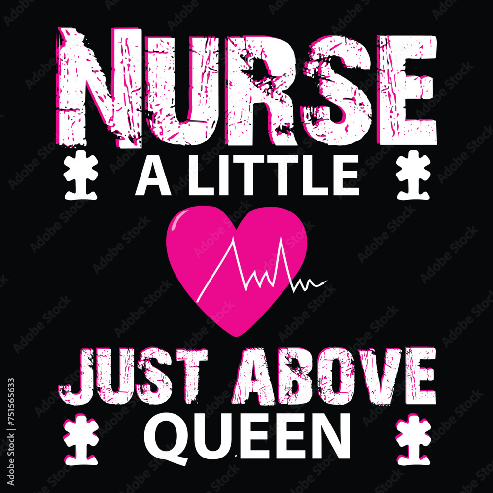 Fototapeta premium nurse a little just above queen
