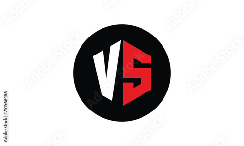 Free Download VS initial letter polygon icon gaming logo design vector template. batman logo, sports logo, monogram, falcon, war game, symbol, playing logo, abstract, fighting, typography, icon, minimal, premier  - GFXLoad