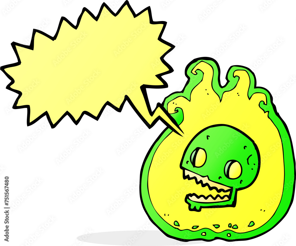 cartoon halloween flame border with speech bubble cartoon halloween flame border with speech bubble