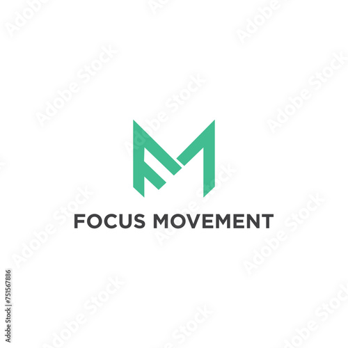 Focus Movement Logo Letter FM