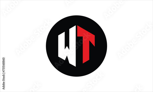 Free Download WT initial letter polygon icon gaming logo design vector template. batman logo, sports logo, monogram, falcon, war game, symbol, playing logo, abstract, fighting, typography, icon, minimal, premier  - GFXLoad