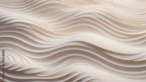 patterned background abstract texture of white pastel matte waves. decor and design