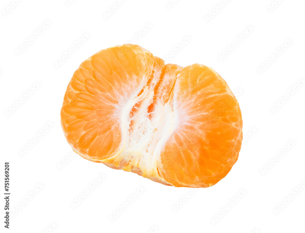 Mandarin Tangerine Orange  on white