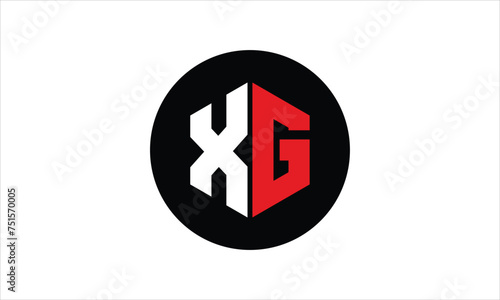 XG initial letter polygon icon gaming logo design vector template. batman logo, sports logo, monogram, falcon, war game, symbol, playing logo, abstract, fighting, typography, icon, minimal, premier 