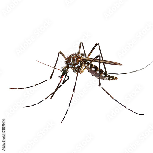 A mosquito. Isolated on transparent background, PNG