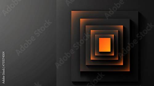 Black to Amber abstract shape background presentation design. PowerPoint and Business background.